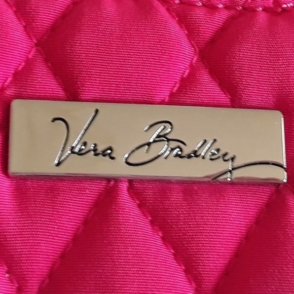 With Tag Vera Bradley On The Square bright fuchsia wristlet - Picture 4 of 9